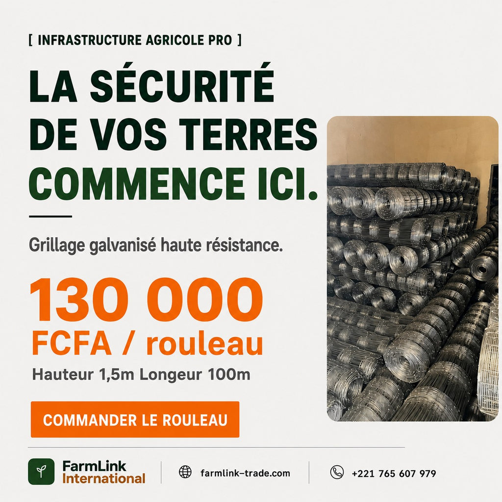 Rouleau de grillage 100 m × 1,5 m