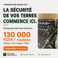 Rouleau de grillage 100 m × 1,5 m